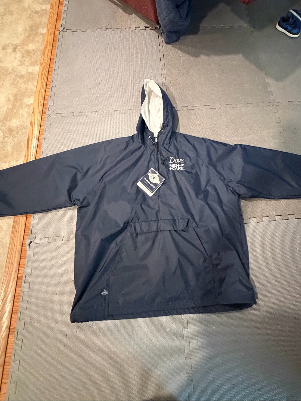 2XL Charles River Apparel Classic Solid Pullover Jacket  Windbreaker with Hood